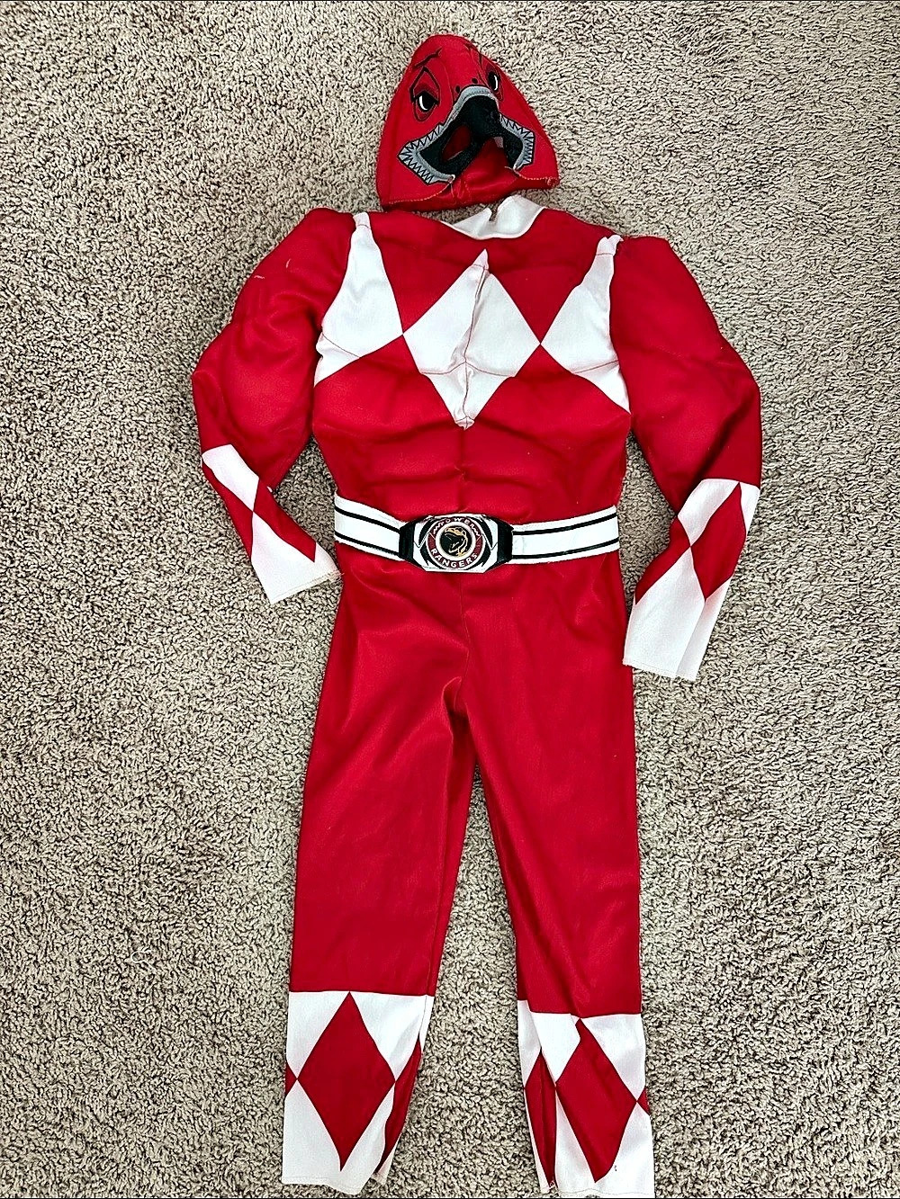 Disguise Mighty Morphin Power Rangers Red Ranger Classic Muscle Costume